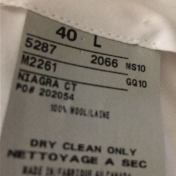 NWOT men’s 100% wool dress pants 40L Joseph Abboud - Picture 4 of 4